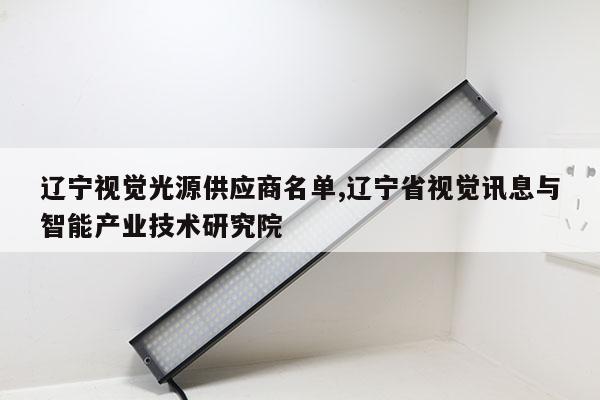 辽宁视觉光源供应商名单,辽宁省视觉讯息与智能产业技术研究院