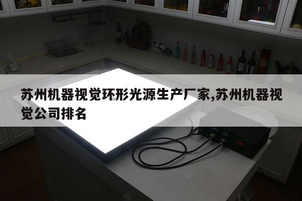 苏州机器视觉环形光源生产厂家,苏州机器视觉公司排名